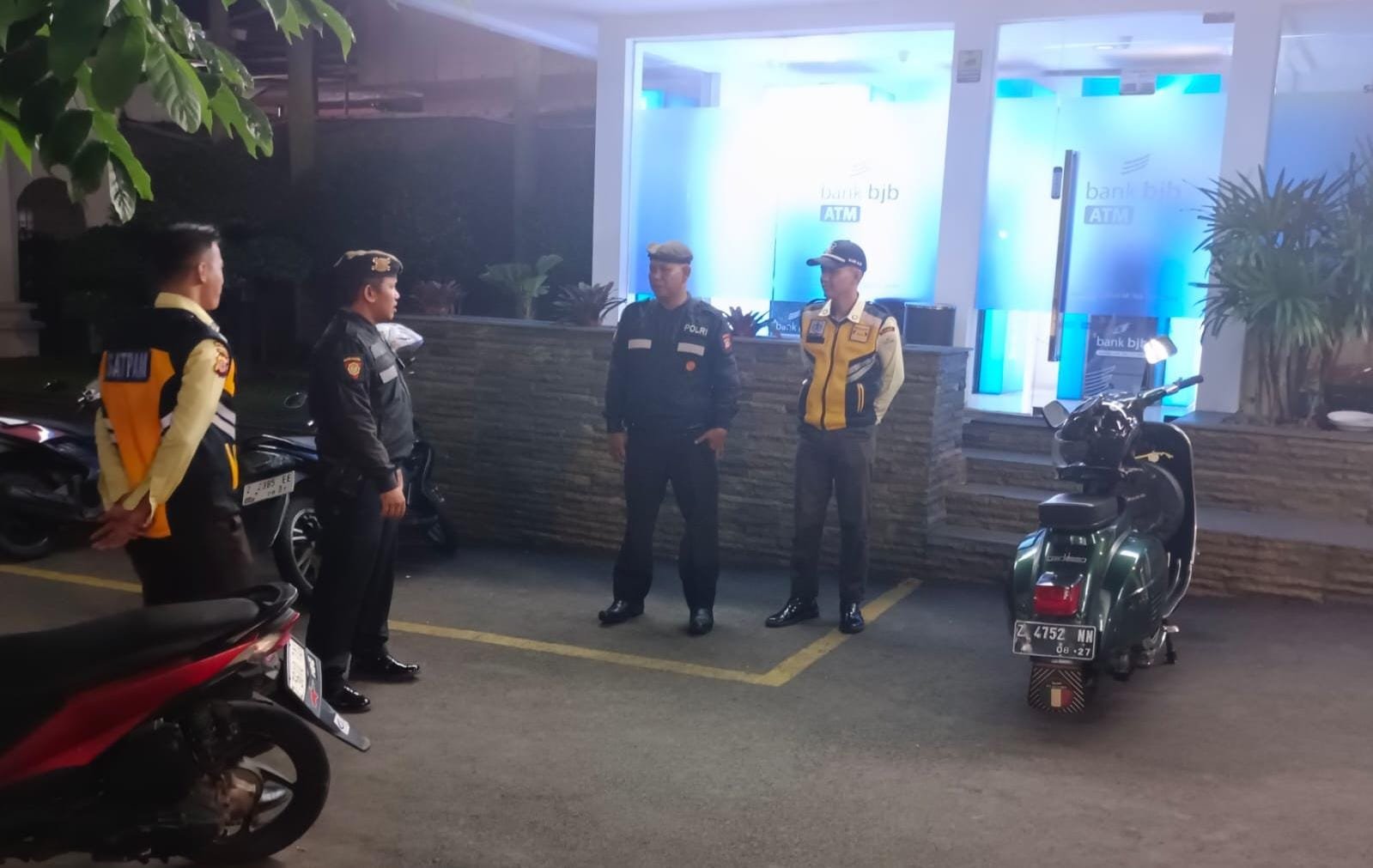 Sat Samapta Polres Ciamis Patroli Kamtibmas ke Obvit Kantor Perbankan Jadi Sasaran