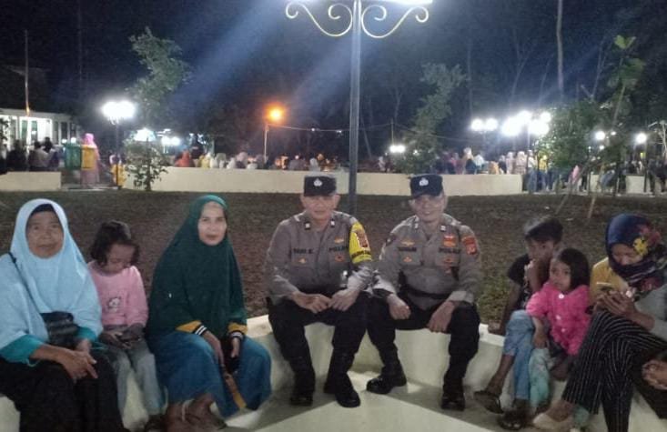 Berikan Rasa Nyaman Polsek Sukadana Polres Ciamis Patroli Biru Hingga Pemukiman Warga
