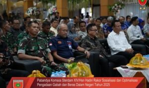 Pabandya Komsos Sterdam XIV/Hsn Hadiri Rakor Sosialisasi dan Optimalisasi Pengadaan Gabah dan Beras Dalam Negeri Tahun 2025