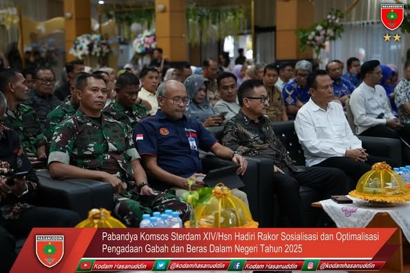 Pabandya Komsos Sterdam XIV/Hsn Hadiri Rakor Sosialisasi dan Optimalisasi Pengadaan Gabah dan Beras Dalam Negeri Tahun 2025