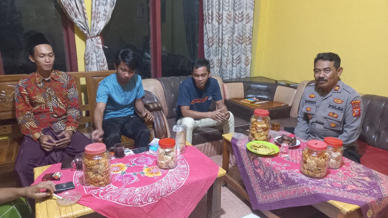 Perkuat Sinergitas, Polsek Lakbok Polres Ciamis Koorkom ke Tokoh Agama Jaga Harkamtibmas