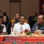 Kazidam XIV/Hsn Hadiri Pelantikan Pengurus DPW ASPRINDO Sulsel