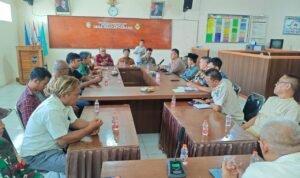 Polsek Cijeungjing Polres Ciamis Ikuti Rakor Persiapan Bazar Ramadan Desa Handapherang