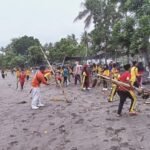 Aksi Bersih Pantai, Koramil 09/Utan Tanamkan Kepedulian Lingkungan Sejak Dini