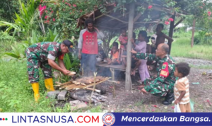 Babinsa Sidey Jalin Komunikasi Efektif Dengan Warganya Melalui Acara Ikan Bersama