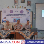 Police Go To School, Polsek Cikoneng Beri Edukasi Berlalu Lintas ke Siswa di SDN 1 dan 2 Sukasenang