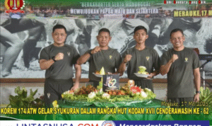 KOREM 174/ATW GELAR SYUKURAN DALAM RANGKA HUT KODAM XVII CENDERAWASIH KE - 62
