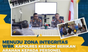 Kapolres Keerom Berikan Arahan Personel: Dorong Pembangunan Zona Integritas Menuju WBK/WBBM