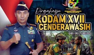 Pangdam XIV/Hasanuddin Sampaikan Ucapan Selamat HUT ke-62 Kodam XVII/Cenderawasih
