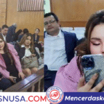 Penampilan Cetar Lisa Mariana di Sidang Perdana Lawan Ridwan Kamil