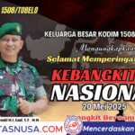 Kodim 1508/Tobelo Peringati Hari Kebangkitan Nasional ke-117: Bangkit Bersama Wujudkan Indonesia Kuat