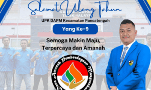 Ketua PK KNPI Kecamatan Pancatengah Ucapkan Selamat Ulang Tahun ke-9 untuk UPK DAPM