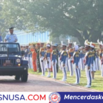 Gubernur AAU Pimpin Upacara Perubahan Pangkat Taruna di Lapangan Dirgantara