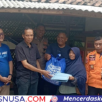 Polsek Cijeungjing Hadir dalam Penyaluran Bantuan Korban Longsor, Polri Siap Bantu Masyarakat Terdampak Bencana