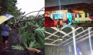 Angin kencang disertai hujan deras melanda Bungursari, Tasikmalaya. Sejumlah rumah dan kantor kecamatan rusak. Pemerintah lakukan penanganan darurat.